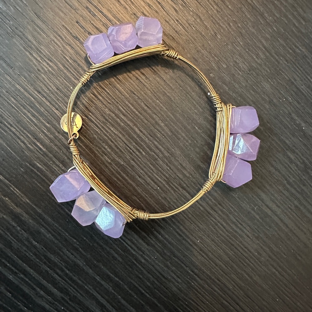 Elegant Purple Gemstone Bracelet